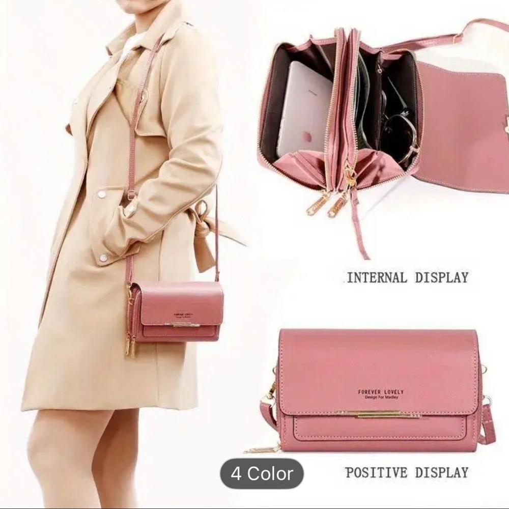 Pink Forever Young Crossbody Bag NIP - Picture 4 of 13
